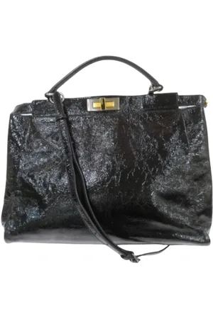 Fendi Femme, Pre-owned, Noir, Taille: ONE Size Pre-owned Cuir sacs-fendi