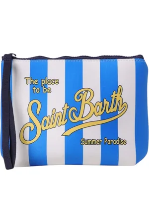 MC2 SAINT BARTH Femme, Sacs, Bleu, Taille: ONE Size Pochette Bleu Paradis Estival