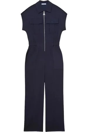 Patrizia Pepe Femme, Combinaisons et Ensembles, Bleu, Taille: 38 FR Combinaison Casual Fluide