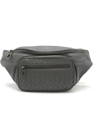 Bottega Veneta Homme, Pre-owned, Gris, Taille: ONE Size Pre-owned Cuir sacs-bandouliere