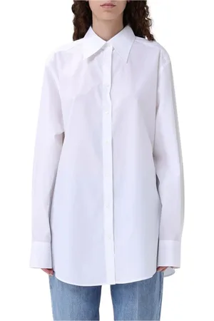 Dolce & Gabbana Femme, Blouses et Chemises, Blanc, Taille: 40 FR Chemise Élégante en Popeline