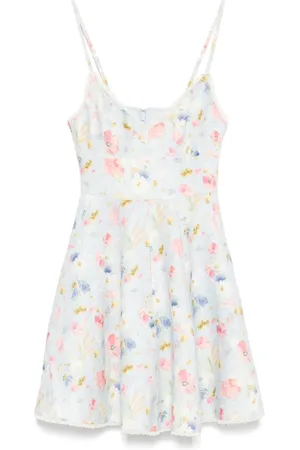 ZIMMERMANN Femme, Robes, Multicolore, Taille: 36 FR Robe Bleu Clair Bretelles Spaghetti