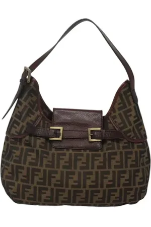 Fendi Femme, Pre-owned, Brun, Taille: ONE Size Pre-owned Toile sacs-fendi