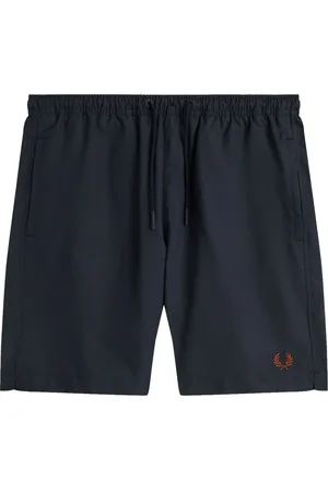 Fred Perry Homme, Maillots de bain, Bleu, Taille: L Shorts de bain classiques bleu marine & cannelle