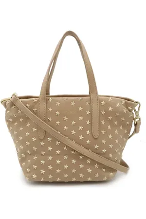 Jimmy Choo Femme, Pre-owned, Rose, Taille: ONE Size Pre-owned Cuir cabas