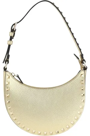 VALENTINO GARAVANI Femme, Sacs, Jaune, Taille: ONE Size Sac Mini Lune Demi Rockstud Or