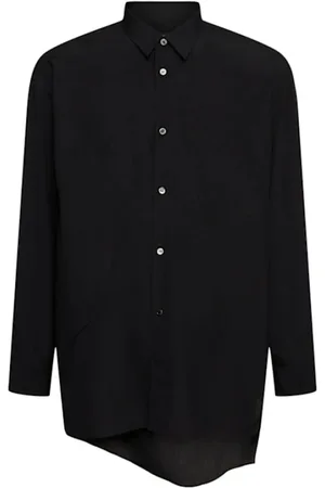 Comme des Garçons Homme, Chemises, Noir, Taille: M Chemise Fluide Asymétrique