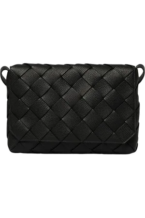 Bottega Veneta Homme, Sacs, Noir, Taille: ONE Size Sac à Bandoulière en Cuir Tressé Vert