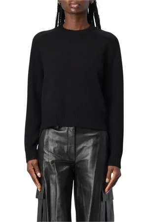 THEORY Femme, Pulls, Noir, Taille: 40 FR Pull Col Rond Noir