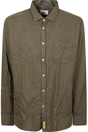 B.D.BAGGIES Homme, Chemises, Vert, Taille: L Collection Chemises en Coton