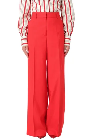 Msgm Femme, Pantalons, Rouge, Taille: 36 FR Pantalons Élégants pour Hommes et Femmes
