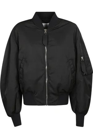 The Attico Femme, Vestes, Noir, Taille: 36 FR Bomber à manches évêque