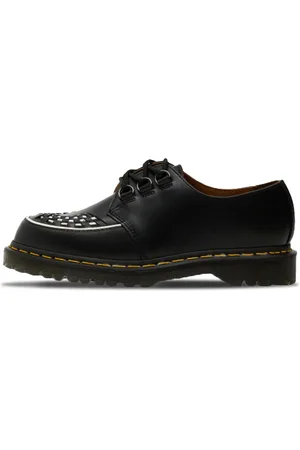 Dr. Martens Homme, Chaussures, Noir, Taille: 44 EU Ramsey Bottines en Cuir Noir à Lacets