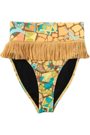Andrea Iyamah Femme, Maillots de bain, Multicolore, Taille: 38 FR Bas de Bikini à Franges