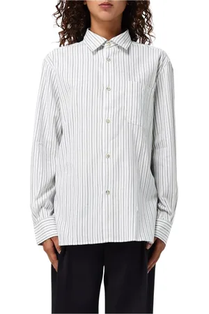 A.P.C. Femme, Blouses et Chemises, Bleu, Taille: 36 FR Chemise Oversize à Rayures Bleues