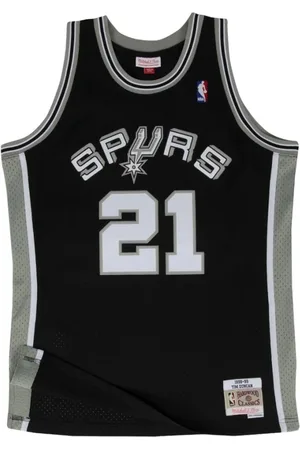 Mitchell & Ness Homme, Tops, Noir, Taille: 2XL Maillot San Antonio Spurs Tim Duncan