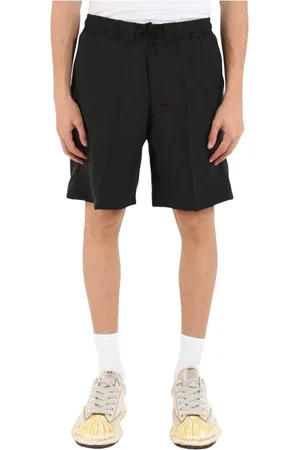 COSTUMEIN Homme, Shorts, Noir, Taille: S Shorts Bermuda en lyocell avec fermeture bouton