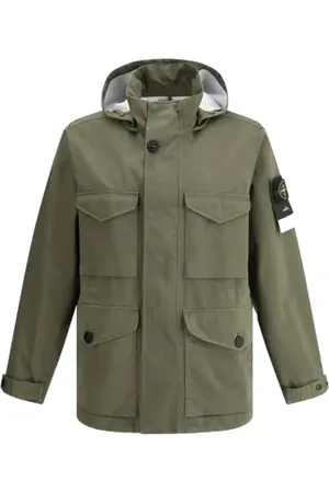 Stone Island Homme, Vestes, Vert, Taille: M Vêtements verts pour aventures en plein air