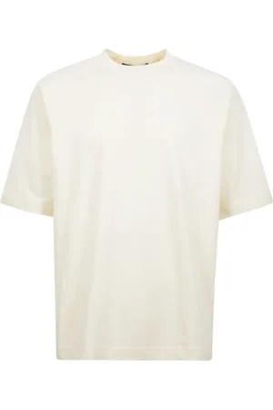 Jacquemus Homme, Tops, , Taille: L T-shirt col rond en coton avec logo