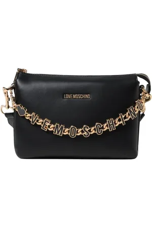 Moschino Femme, Sacs, Noir, Taille: ONE Size Sac Pochette à Chaîne Noire