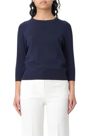 Aspesi Femme, Pulls, Bleu, Taille: 40 FR Pull en tricot mérinos bleu