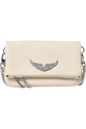 Zadig & Voltaire Femme, Sacs, Blanc, Taille: ONE Size Sac bandoulière en cuir élégant