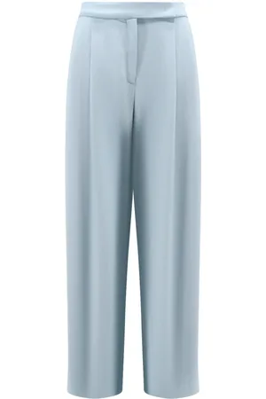 Pinko Femme, Pantalons, Bleu, Taille: 40 FR Pantalon Bleu Clair Style Américain
