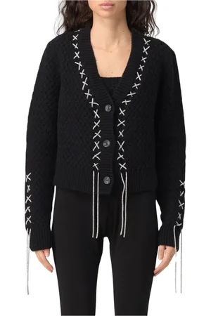 GIUSEPPE DI MORABITO Femme, Pulls, Noir, Taille: 38 FR Pull à Col Roulé Noir en Maille Épaisse