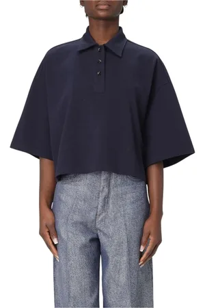 Bottega Veneta Femme, Tops, Bleu, Taille: 38 FR Polo Classique Bleu