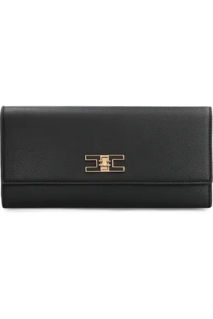 Elisabetta Franchi Femme, Sacs, Noir, Taille: ONE Size Sac bandoulière chic avec fermoir tournant