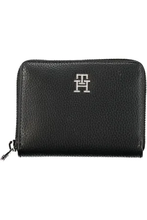 Tommy Hilfiger Femme, Accessoires, Noir, Taille: ONE Size Portefeuille Élégant Noir avec Fermeture Éclair