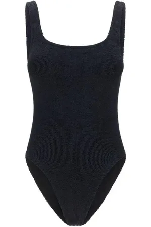 Hunza G Femme, Maillots de bain, Noir, Taille: ONE Size Elegant Square Neck Swimsuit