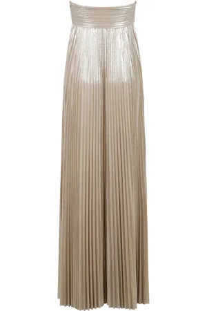 Retrofete Femme, Robes, , Taille: 40 FR Robe Longue Métallique Plissée Encolure Cœur