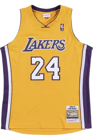 Mitchell & Ness Homme, Sport, Jaune, Taille: S Maillot Kobe Bryant Lakers Or