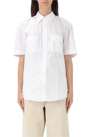 Blauer Femme, Blouses et Chemises, Blanc, Taille: 44 FR Chemise Blanche à Boutons pour Femmes