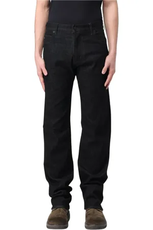 Emporio Armani Homme, Jeans, Noir, Taille: W33 Jean Coupe Droite Noir Moderne