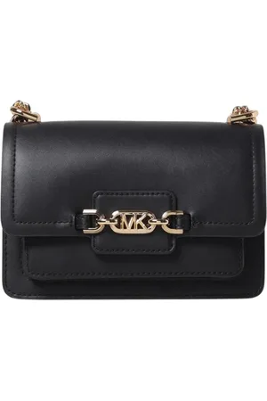 Michael Kors Femme, Sacs, Noir, Taille: ONE Size Sac à Bandoulière en Cuir Élégant avec Détails de Chaîne