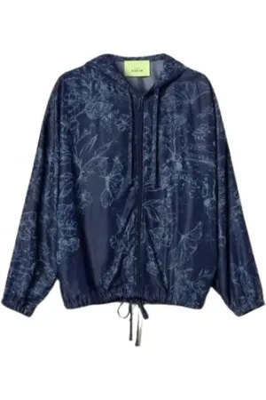 Twin-Set Femme, Vestes, Bleu, Taille: 38 FR Bomber Floral