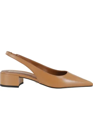 GIAMPAOLO VIOZZI Femme, Chaussures, Brun, Taille: 36 EU Chaussures Slingback en Nappa à Talon Carré