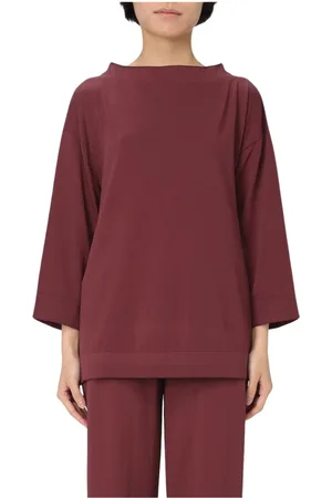 LIVIANA CONTI Femme, Pulls, Brun, Taille: 38 FR Pull en Tricot Bleu Col Bateau