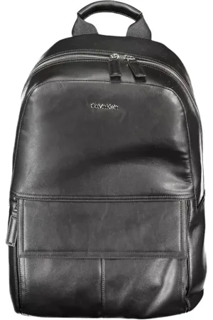 Calvin Klein Homme, Sacs, Noir, Taille: ONE Size Sac à Dos en Polyester Noir Élégant