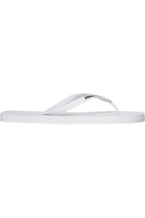 Dsquared2 Homme, Chaussures, Blanc, Taille: 41 EU Sandales décontractées en caoutchouc blanc