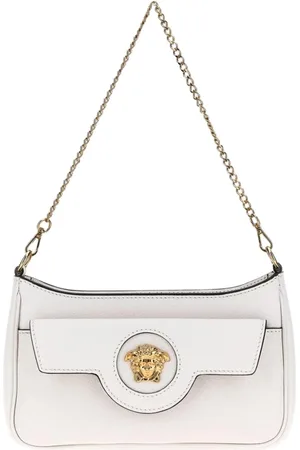 VERSACE Femme, Sacs, Blanc, Taille: ONE Size Sac Mini Rose Chaîne Bandoulière