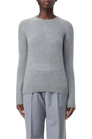 THEORY Femme, Pulls, Gris, Taille: 40 FR Pull en Cachemire Bleu Femme Élégant