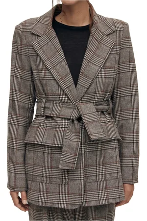 ALOHAS Femme, Vestes, Brun, Taille: 36 FR Nagano Checks Blazer Marron