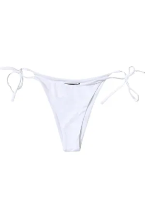Pinko Femme, Maillots de bain, Blanc, Taille: 42 FR Bas de Bikini Blancs à Liens
