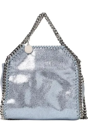 Stella McCartney Femme, Sacs, Bleu, Taille: ONE Size Mini Sac Fourre-Tout Écologique avec Détail de Chaîne