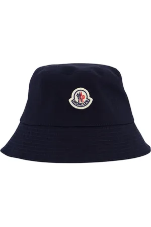 Moncler Homme, Accessoires, Bleu, Taille: M Chapeau Seau Bleu pour Homme