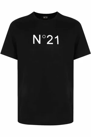 Nº21 Homme, Tops, Noir, Taille: M T-shirt Coton Style Confort Décontracté Tendance