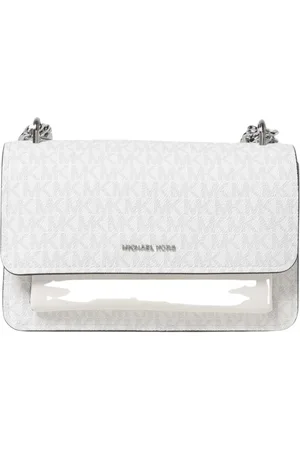 Michael Kors Femme, Sacs, Blanc, Taille: ONE Size Sac à Bandoulière Blanc Matelassé avec Chaîne